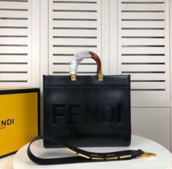 Fendii Roma Plain Ladies Trendy Leather Handbag (ZYDROP)AV129