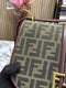 Fendii Boston 365 Brown FF Jacquard Fabric Bag (ZYDROP)AV123