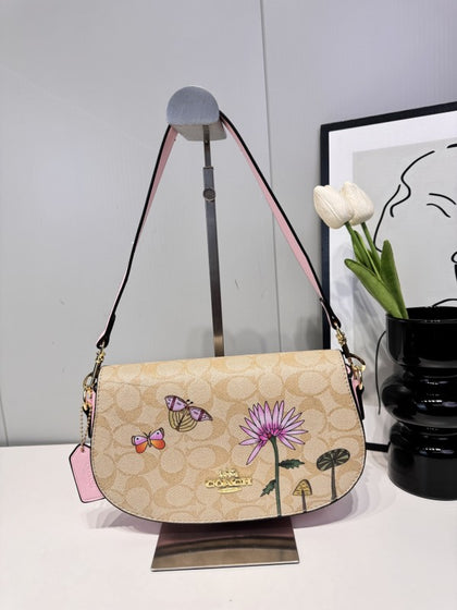 Coachh Teri Shoulder Bag with Patches (Original Box) - (ZYDROP)AV111