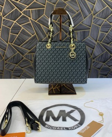 Michaell Korss Jet Set Monogram-Print Shoulder BagAV248(ZYDROP)