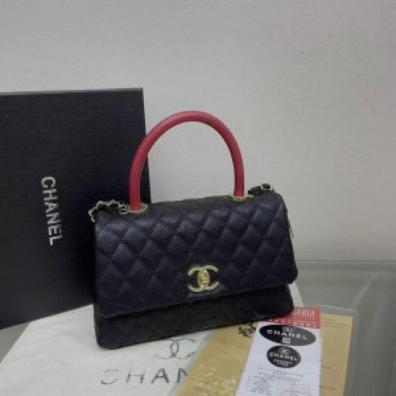 CHANELL Top Handle Bag with OG Box (ZYDROP)AV016