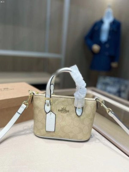 Coachh Mini Rowan Coffee Satchel Bag With Box (ZYDROP)AV094