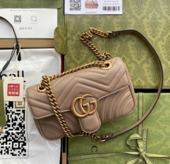 Guccii Marmont Original Khaki Color with Box (ZYDROP)AV154