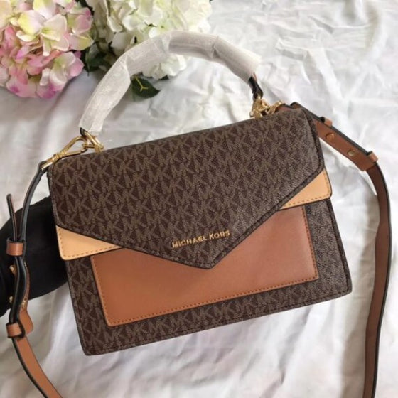 MICHAELL Michaell Kors Ludlow Signature Leather Satchel Bag without Box (ZYDROP)AV265