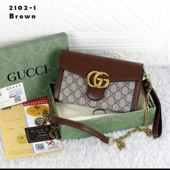 Guccii Hand-Handled Leather America Bag with Box AV150(ZYDROP)