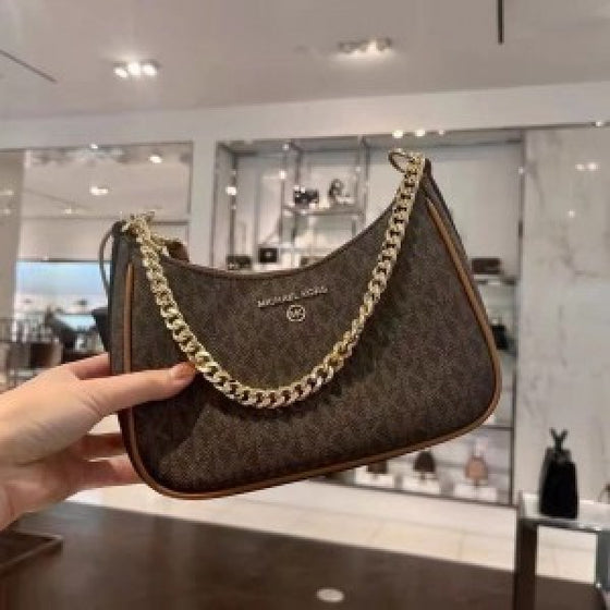 Michaelll Korss Jet Set Charm Small Logo Pochette Bag with Box and Dust Bag (ZYDROP)AV269