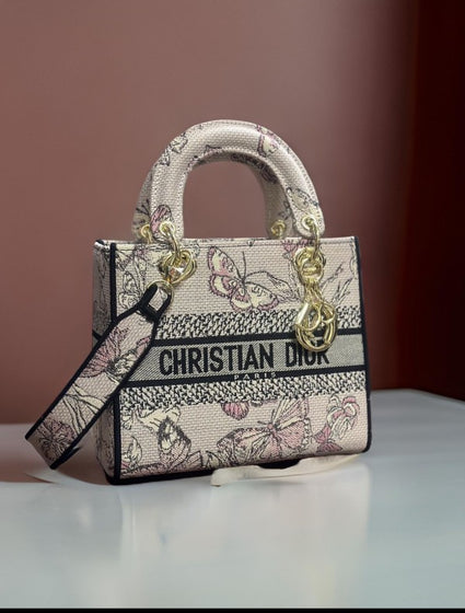 Christiann Diorr Lady Butterfly Print Premium Quality with OG Double Box & Dust Bag(ZYDROP)AV027