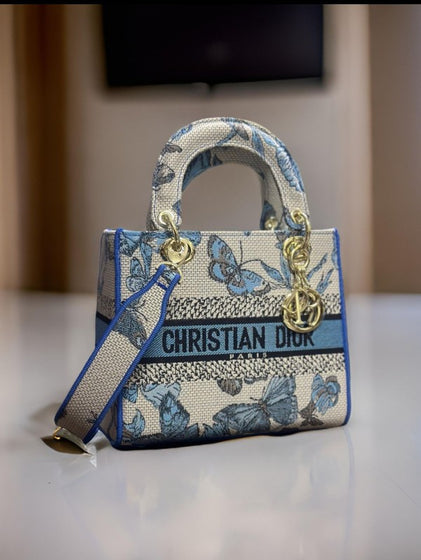 Christiann Diorr Lady Butterfly Print Premium Quality with OG Double Box & Dust Bag (ZYDROP)AV026