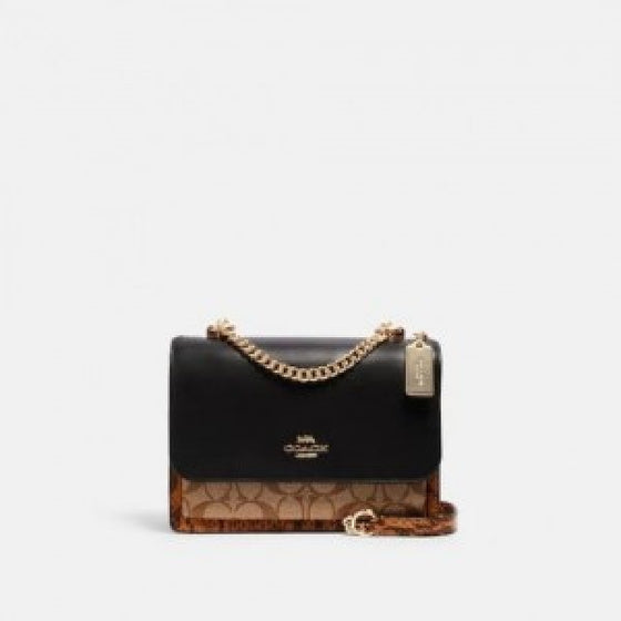 Coachh Klare Crossbody in Blocked Signature Canvas with Box (ZYDROP)AV083