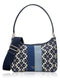 Kate Spadee New York Flower Stripe Shoulder Bag in Jacquard with OG Box & Dust Bag (ZYDROP)AV200