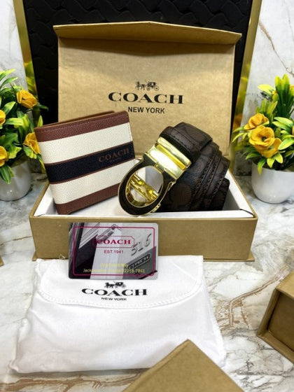 Coachh premium belt and wallet COMBO (ZYDROP)