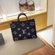 Louiis Vuiitton LV On The Go Monogram Leather Tote Bag With Dust Bag (ZYDROP)