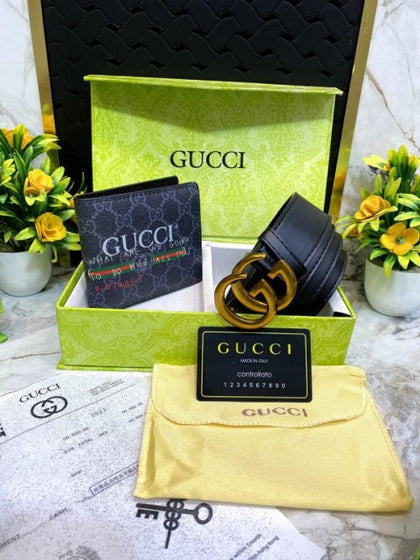 Guucci premium belt and wallet COMBO (ZYDROP)