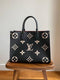 Louiis Vuiitton LV On The Go Monogram Leather Tote Bag With Dust Bag (ZYDROP)
