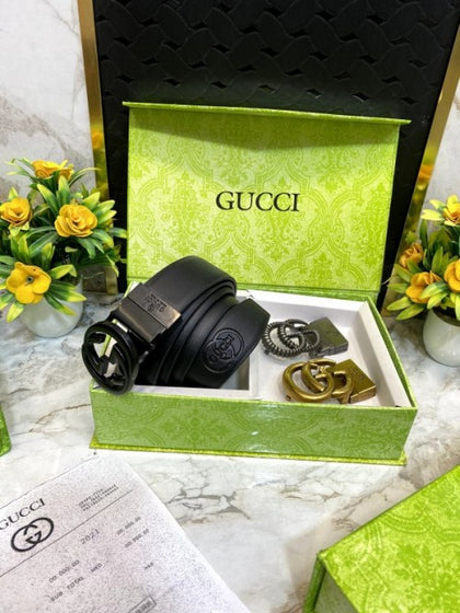 Guuccii belt 3 buckle COMBO (ZYDROP)