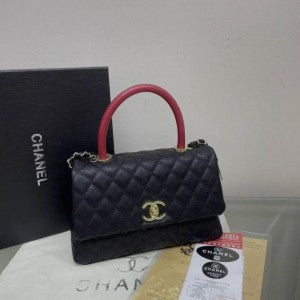 CHANELL Top Handle Bag with OG Box (ZYDROP)AV016