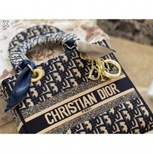 Christiann Diorr Lady Bag with Brand Box - Blue (ZYDROP)AV025