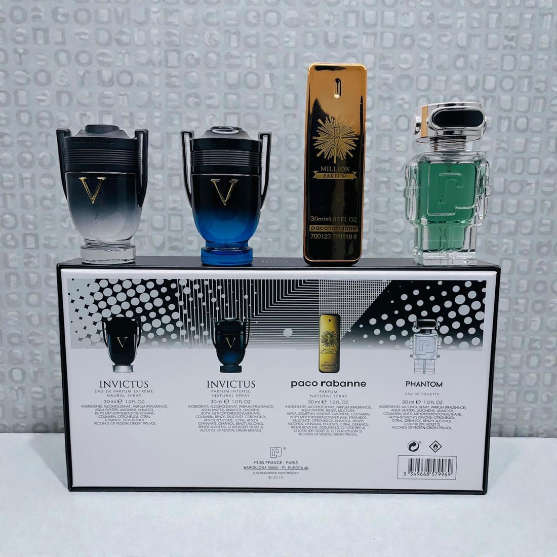Pacco rabane gift set of 4