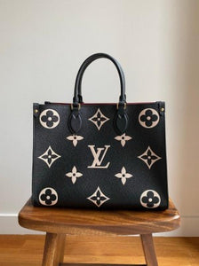 Louiis Vuiitton LV On The Go Monogram Leather Tote Bag With Dust Bag (ZYDROP)